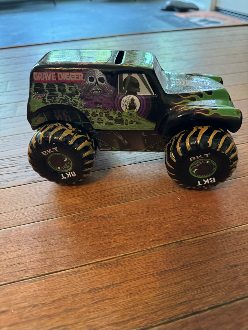 Grave Digger ceramic piggy bank